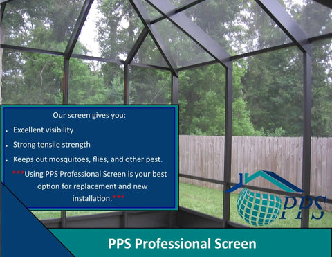 Heavy Duty 9 X 100 Foot Charcoal Fiberglass Mesh Screen With 20x20 No See Um Build For Lanai And Screen Rooms that provides visibility and pest protection.
