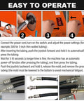 Heavy Duty Electric Hydraulic Hose Crimper For Auto And AC Lines 1200 Watt 110 Volt Slick Crippling Machine operation steps with tubing.