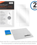 Anti-Glare Screen Protector For Garmin TacX Neo Bike Smart Trainer 2 Pack with ClearTouch Matte Film shown with package and cloth
