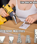 Cordless Heat Gun For DeWALT 20V Battery Tool Only No Battery Included With Two Temperature Settings Includes 5 Nozzles