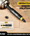 Pro Countersink Drill Bit Set For Fine Woodwork includes a strong magnetic grip 2.4-inch extension bit for stable operation.