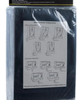 Packaging of Studio Monitor Isolation Pads For Home Studios showing setup configurations with illustrations