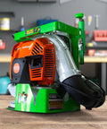 Side view of Two Pack Xtreme Pro Series Backpack Leaf Blower BPS100 for easy yard cleanup in a garage setting.