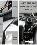 54 Yards Of One Half Inch Reusable Cable Ties For Easy No Fuss Cable Management in various home and car settings