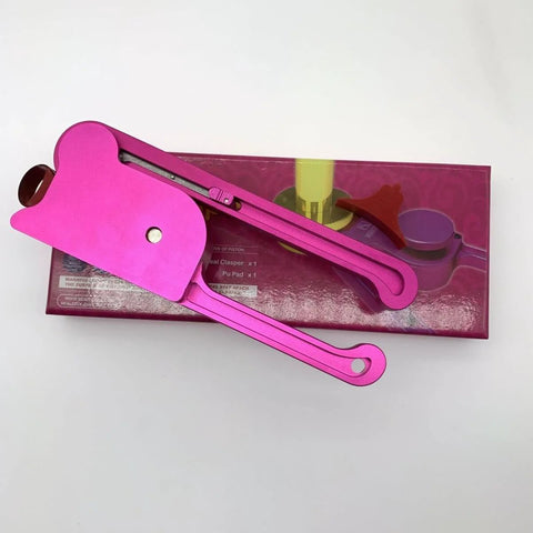 Pro Grade Hydraulic Seal Installation Tool Kit Version 5.0, pink metal expander, for cylinder rod and piston seals, on box