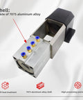 BT30 ATC Spindle Housing Kit With Five Premium Bearings Air Cylinder showing 7075 aluminum alloy shell and precision fittings.