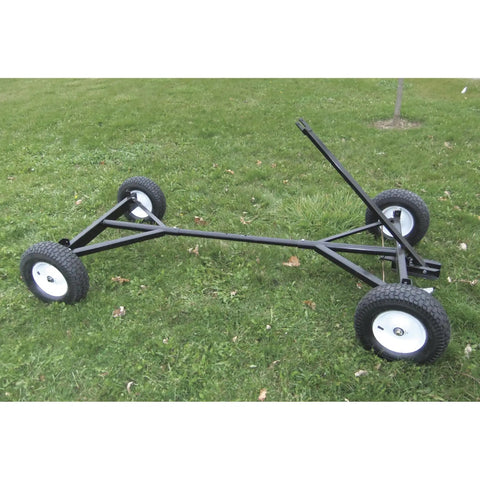 Heavy Duty Utility Trailer With 4000 Lb Capacity DIY Platform Bed Ready To Build Farm And Ranch Hauler frame on grass