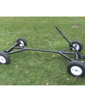 Heavy Duty Utility Trailer With 4000 Lb Capacity DIY Platform Bed Ready To Build Farm And Ranch Hauler steel frame on grass