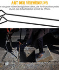 Two Piece 80 Centimeters Manhole Hook Lifter Set Heavy Duty Lifting Hooks For Manhole Covers And Storm Drains in use outdoors