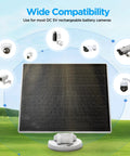 5V 3W Solar Panel For Smart Bird Feeder And Outdoor Security Camera With IP65 Waterproof Build in green setting