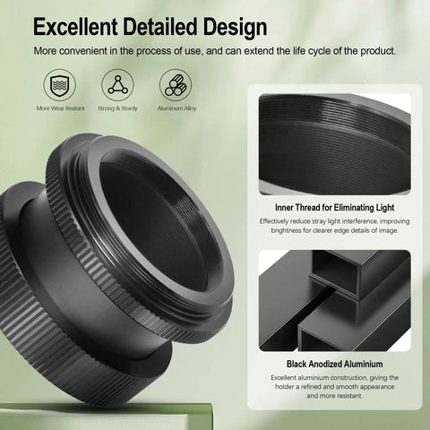 Detailed design of 2 Inch SCT Diagonal Adapter For Refractor Diagonals Lets You Run Push In Refractor Diagonals On A Standard SCT