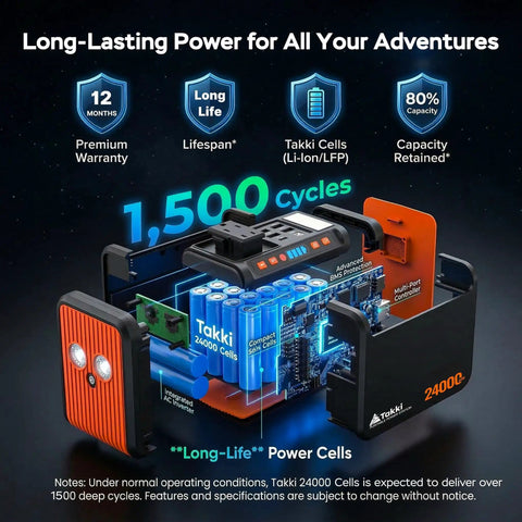 Beast Portable 88.8Wh Power Station With 110V AC Outlet And Lithium Battery, internal components illustration