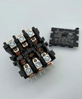 Beefy 60 Amp 3 Pole 120V Contactor with A2L Compliance and UL Recognized Status, showing silver cadmium oxide contacts.