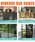 Diverse use cases for 8 Inch Heavy Duty Gate Wheels For Fences And Metal Tube Gates Featuring Spring Loaded 360 Swivel Casters Rated For 800 Pounds.