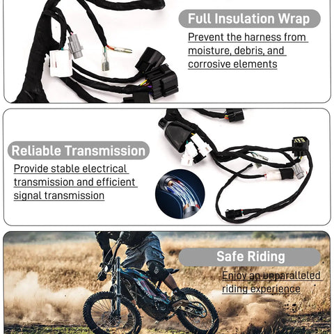 Full Main Wiring Harness Assembly For Sur Ron Light Bee X S Powersport Main Cable Cord Harness OEM Quality Wiring Kit