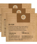 3 Pack Disposable Vacuum Bags For 1-3.5 Gallon Wet Dry Vac Dust Bag Compatible With SL18136 Model 25-1228 Heavy Duty Paper Filtration For Fine Dust Easy Fit And Quick Cleanup front view