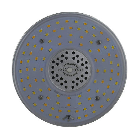 Front view of Hi Pro CCT Selectable LED Lamp With Sensor Port 3000K 4000K 5000K HID Replacement 120W Omni Directional
