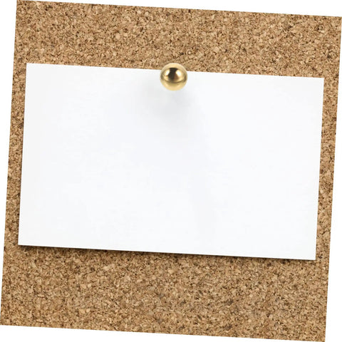 100 Piece Decorative Tacks And Miniature Nails For DIY Crafting Go To Fasteners Jewelry Box Projects Paper Clips For Photos Cards And More Durable Wear Resistant Brads For Scrapbooking And Home Decor on corkboard holding white paper