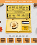 Pocket High Precision Milligram Scale 0.001g Resolution With 50g Capacity Digital Jewelry Gold Powder Gem Scale open with weight