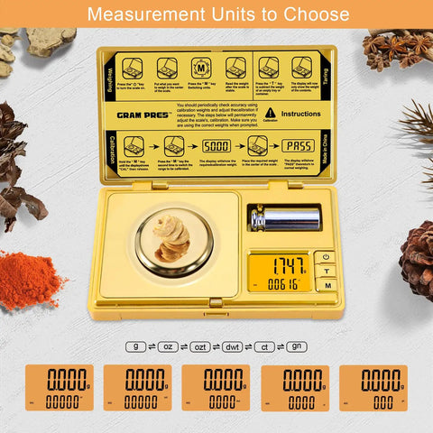 Pocket High Precision Milligram Scale 0.001g Resolution With 50g Capacity Digital Jewelry Gold Powder Gem Scale open with weight