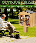 Outdoor Library Book Box Storage Small Wooden Cabinet For Neighborhoods And Schools To Swap And Share Books
