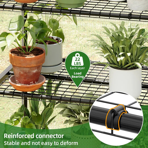 Four Tier Mini Greenhouse For Indoor And Outdoor Use With Adjustable Shelves Space Saving Vertical Grow House Reinforced Steel Frame Waterproof Mesh Cover Ideal For Balcony Patio Deck Or Kitchen Garden