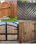2-pack heavy-duty 13-inch gate hinges with ball bearings, black finish, weld-on or bolt-on installation.