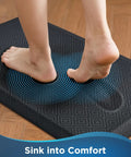 Anti Fatigue Kitchen Mat 0.75 Inch Thick Cushioned Floor Mat 17x24 Waterproof Non Slip Ridged Bottom ergonomic use