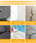 Tough As Nails Concrete Crack Filler Eight Piece High Elasticity Self Leveling Sealant waterproof cement for various cracks.