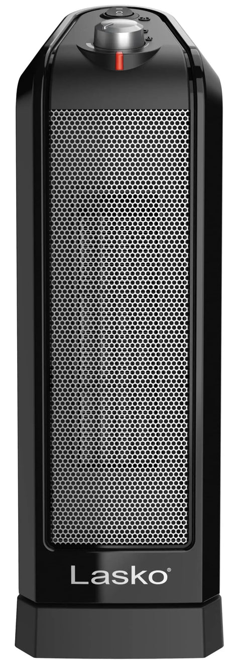 Oscillating Ceramic Tower Space Heater With Adjustable Thermostat And Two Quiet Heat Settings For Quick Warmth In Any Room