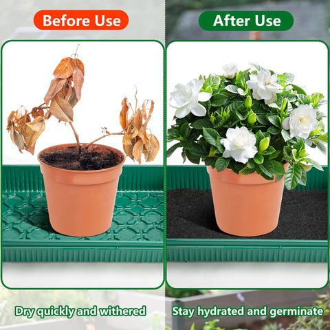 self watering plant mats Automatic Plant Watering Mat 110 X 25 Inch Self Watering Capillary Mat For  Seed Sprouting Hydroponics And Potted Plants 3mm Thick Felt Wicking Pad