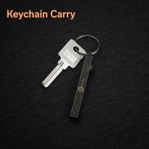 Ultra Precision Splinter Tweezers With Retractable Keychain For EDC Carry shown with attached keyring, Tac N Tweeze Design