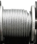Close-up of spool on a 2000 Pound 12 Volt ATV Winch With Low Amp Permanent Magnet Motor, 153 To 1 Gear Ratio, Tough Off Road Recovery Gear