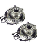 Pair Front Wheel Bearing And Hub Kit For Jeep Wrangler 2011 2017 4WD - Two Front Wheel Hub Assemblies With Seals Drop-In Ready Replacement Bearings Durable OE Style Fit For Smooth Rolling And Quiet Operation.
