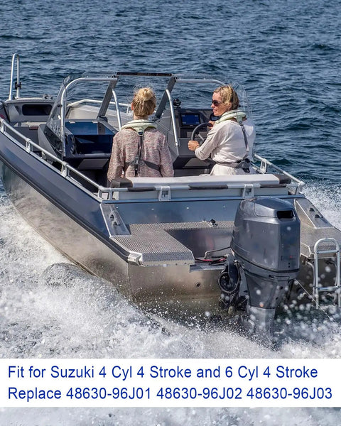 Outboard Trim Cylinder End Cap Two Pack for 115 To 300HP Marine Motors, OE Grade End Cap Seal With O Ring Prevents Oil Fuel And Coolant Leaks, Durable Boat Engine Replacement Part, Suzuki outboard on boat