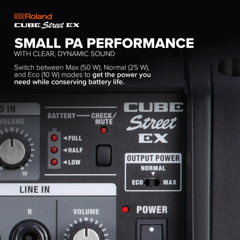 Control panel of Battery Powered 50W Stereo Amplifier For Outdoor Gigs With Microphone And Instrument Support Lightweight