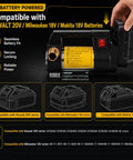 Heavy Duty Diesel Fuel Transfer Pump Handling 17 Gallons Per Minute With A Beefy 380W Motor Auto Stop Valve Leakproof Seals and battery compatibility.