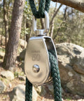 2 Pack Stainless Steel Snatch Block With Swivel Hook, M50 2 Inch Sheave For 3/8 Inch Rope, Heavy Duty Pulley Outdoors