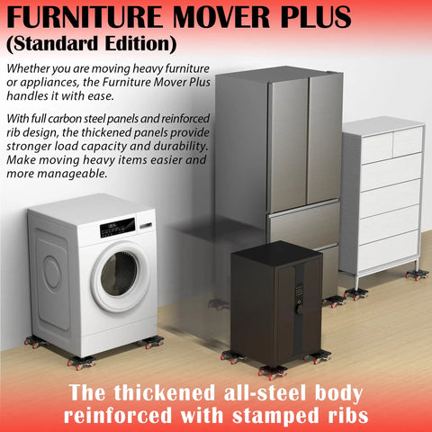 No Sweat Moving Heavy Duty Furniture Movers With Five Wheel Dollies Engineered For Heavy Loads Zero Hassle 360 Swivel Casters under various appliances.