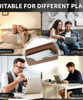 Rock Solid Under Desk Laptop Mount Built Tough Adjustable Metal Shelf in home office, suitable for bedroom, living room, office, study.
