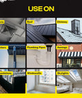 Liquid Sealant Spray For Instant Leak Fix On Pipes, Roofs, And More Dries Black Finish Quick Set Weatherproof Sealant DIY