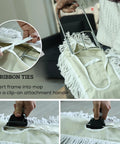 Kick Serious Dust Bunnies With This 36 Inch Industrial Cut End Dust Mop Refill featuring ribbon ties and clip-on handle for easy use.