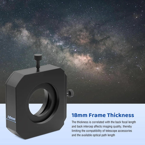 Double Magnetic Telescope Filter Drawer For Astrophotography With M42x0.75 T T2 Thread On Both Ends, night sky backdrop