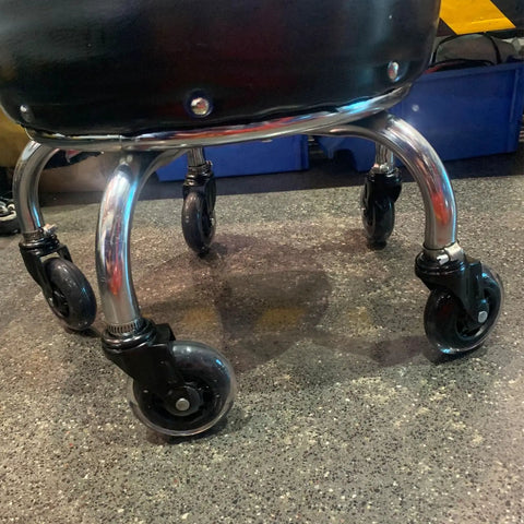 Built Tough Office Chair Caster Wheels Replacement Set Of Five Including Seven Sixteenths Inch Steel Stem on a chair base