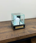 Hole In One Golf Ball Display Case With Real Glass, 1 1/2 Inch Sport Moulding, UV Protected, Personalized Keepsake for Your Ace