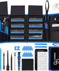 All In One Precision Screwdriver Set With 120 Magnetic Bits And 22 Accessories for electronics repair, includes magnetic mat, tools