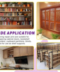 Wide application of 60 Piece 4 Sizes Spring Loaded Cabinet Door Repair Pins Set For Shutters And Doors Replacement Pins