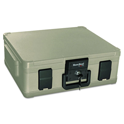 Portable Home Safe With Key Lock And Dual Latches, One Hour UL 350 Fire Rating Up To 1700 Degrees, 48 Hour Water Protection