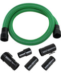 Replacement Vacuum Hose Kit Two And One Half Inch By Seven Feet Dual Flex Locking Shop Vac Hose With Six Fittings For Wet Dry Vacuum Cleaners Fits