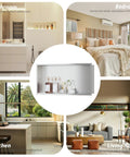 Stainless Steel Shower Niche 18 Inch By 12 Inch Recessed Wall Shelf No Tile Needed For Bathroom Storage Brushed Nickel Waterproof